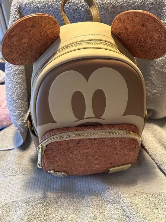 Loungefly Disney Mickey Mouse Corkboard Pin Display Ears Mini Backpack with Pin main image 5